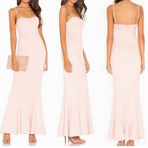 Revolve NBD Maxi Dress Gown Cavassoni Strapless Pink Coquette Feminine Party New